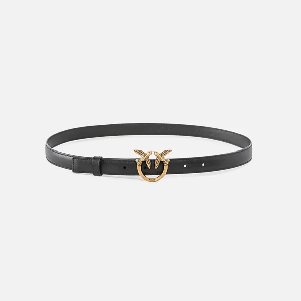 PINKO LOVE BERRY H2 BELT.LOW VITELLO 100143A0F1-Z99Q Black