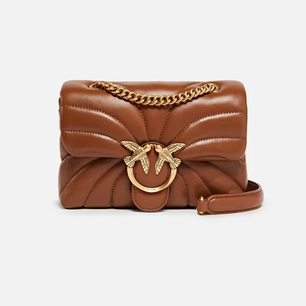 PINKO LOVE PUFF MINI CL SHEEP NAPPA 100039A1EX-L17Q Brown