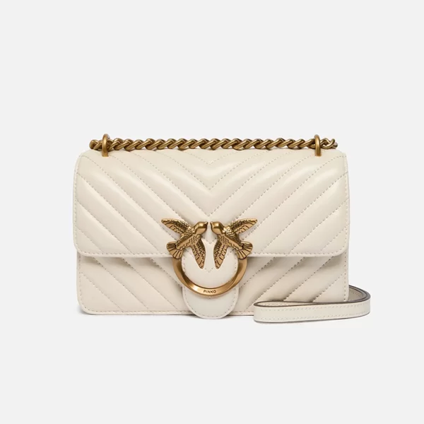 PINKO LOVE ONE MINI DC SHEEP NAPPA C 100074A0GK-Z14Q Cream