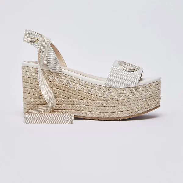 LIU JO DRESS 2_BALI 02 - SANDAL CANVAS/METALLIC ΠΑΠΟΥΤΣΙ ΓΥΝΑΙΚΕΙΟ SA6085TX536-00005 Cream