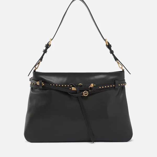 PINKO BELT BAG BIG VITELLO MORBIDO 105903A0QO-Z99Q Black