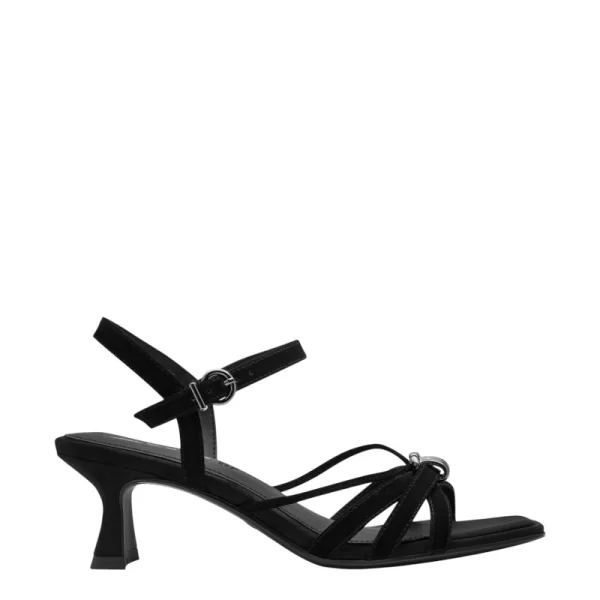 Γυναικεία πέδιλα Tamaris 1-28338-46 001 μαύρο δέρμα καστόρ