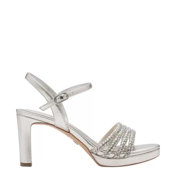 Γυναικεία πέδιλα Tamaris 1-28390-46 957 πλατίνα