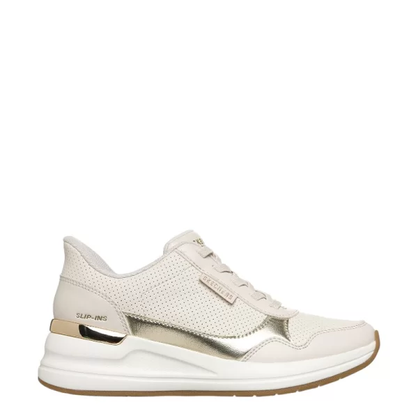 Γυναικεία sneakers SKECHERS 177343/NAT BILLION2-TOP-TIER NATURAL μπεζ