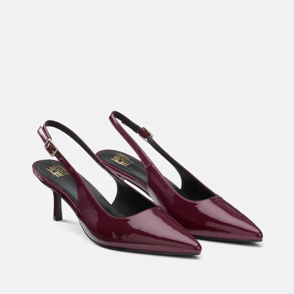 Γόβες λουστρίνι sling-back