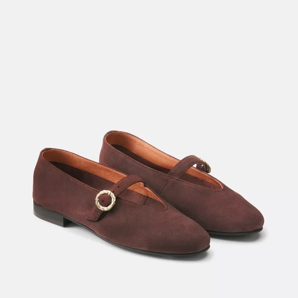 Δερμάτινες σουέτ μπαλαρίνες