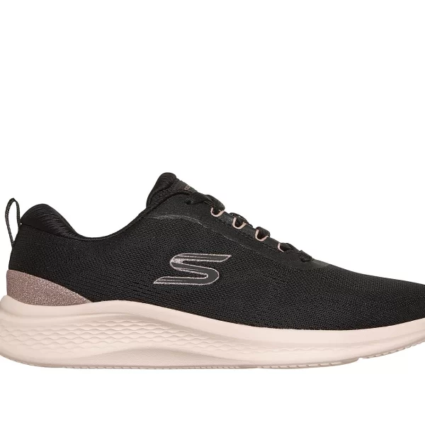 SKECHERS ΓΥΝΑΙΚΕΙΟ SNEAKER Engineered Mesh Lace-Up 150629_BKRG ΜΑΥΡΟ-ΡΟΖ ΧΡΥΣΟ