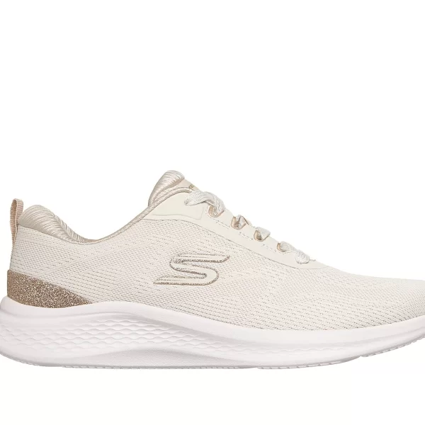 SKECHERS ΓΥΝΑΙΚΕΙΟ SNEAKER Engineered Mesh Lace-Up 150629_NTGD ΜΠΕΖ-ΧΡΥΣΟ