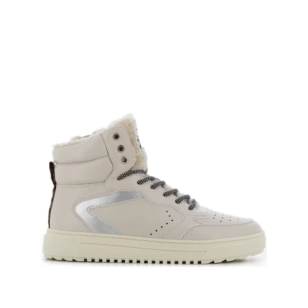 Μπεζ sneaker μποτάκι