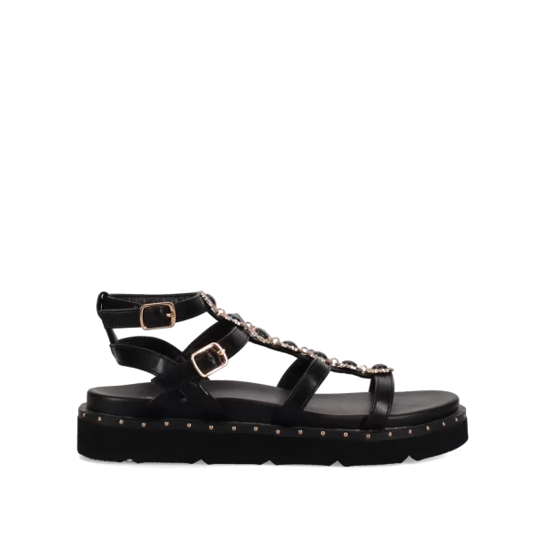 Μαύρο flatform σανδάλι