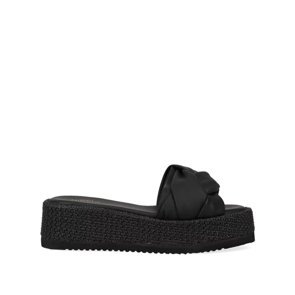 Μαύρο flatform σανδάλι