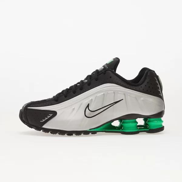 Sneakers Nike Shox R4 Mtlc Silver/ Mtlc Silver-Black-Green Shock EUR 44
