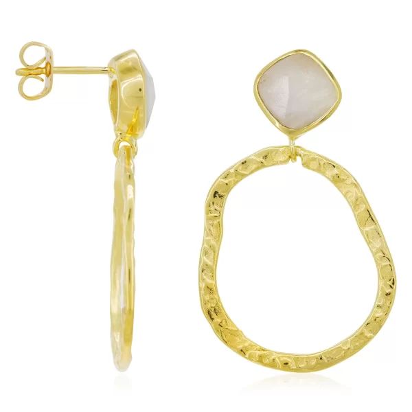 Jewels Bazaar - Γυναικεία Σκουλαρίκια MOONSTONE