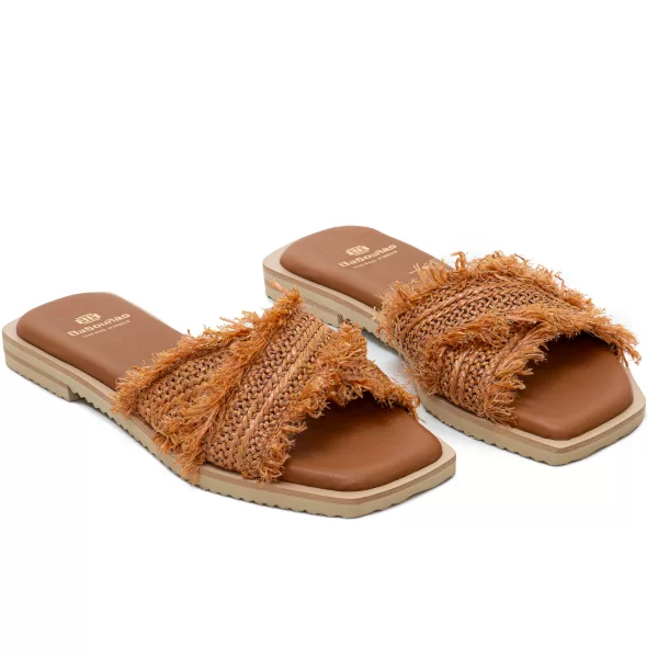 Δερμάτινα Πέδιλα Flat Art 4SS205