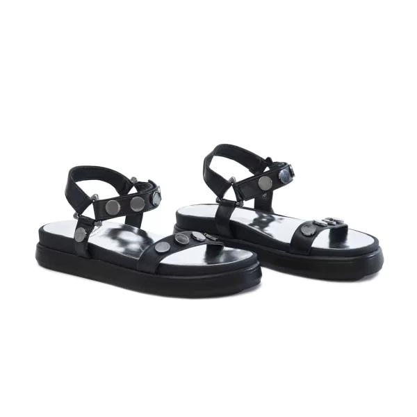 Δερμάτινα Flatforms Art 1SS27 Black