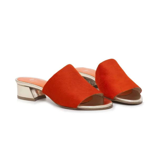 Δερμάτινα Mules Art 19SS303 Orange