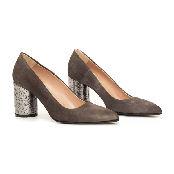 Δερμάτινες Γόβες Art 17FW68 Grey