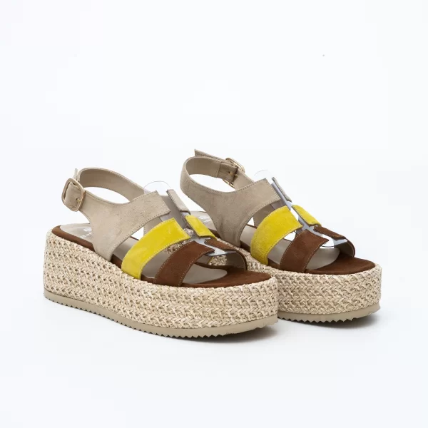 Δερμάτινα Πέδιλα Flatforms Art 3SS40