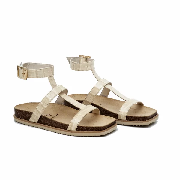 Δερμάτινα Πέδιλα Flat Art 2SS06