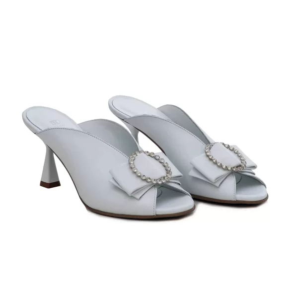 Δερμάτινα Mules Art 1SSV85 White