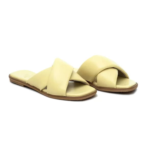 Δερμάτινα Flat Art 1SS05 Yellow