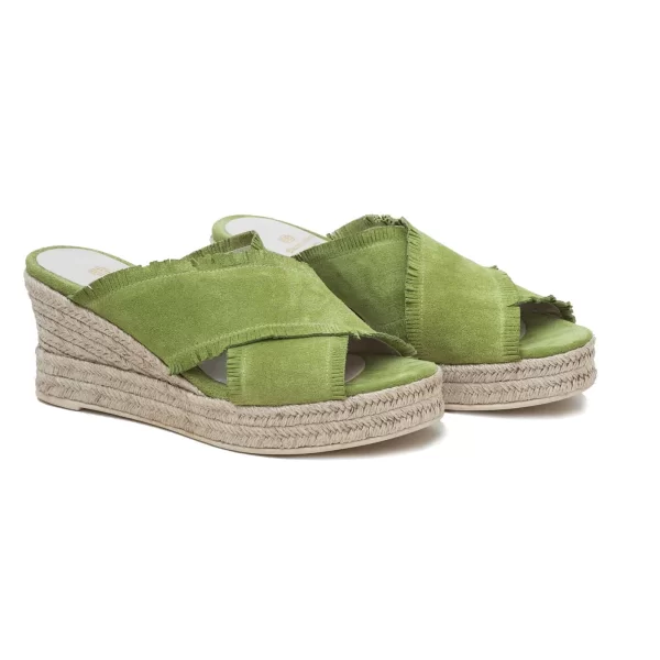 Δερμάτινα Platforms Art 1SS52 Light Green