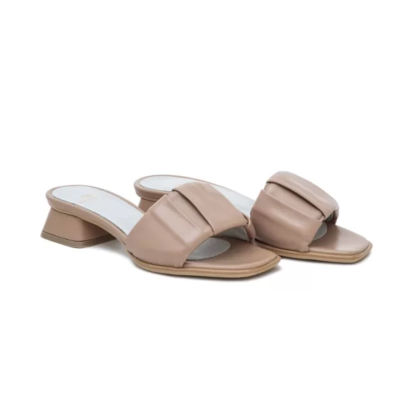 Δερμάτινα Mules Art 1SS24 Beige