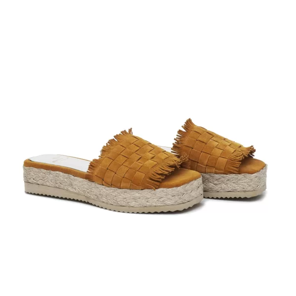 Δερμάτινα Flatforms Art 1SS29 Yolk