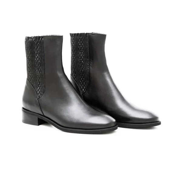 Δερμάτινα Μποτάκια Art 20FW10 Black