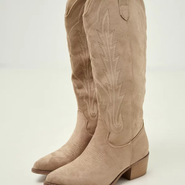 Μπότες Cowboy Suede