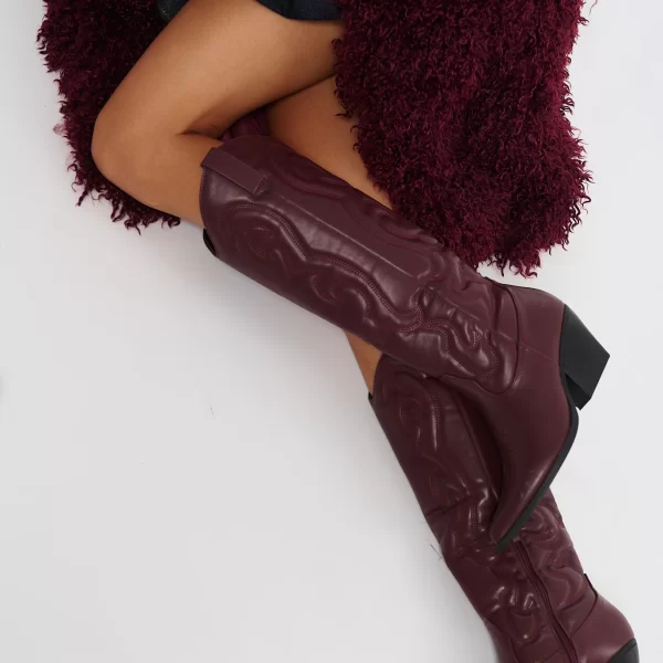 Μπότες Cowboy με Κέντημα