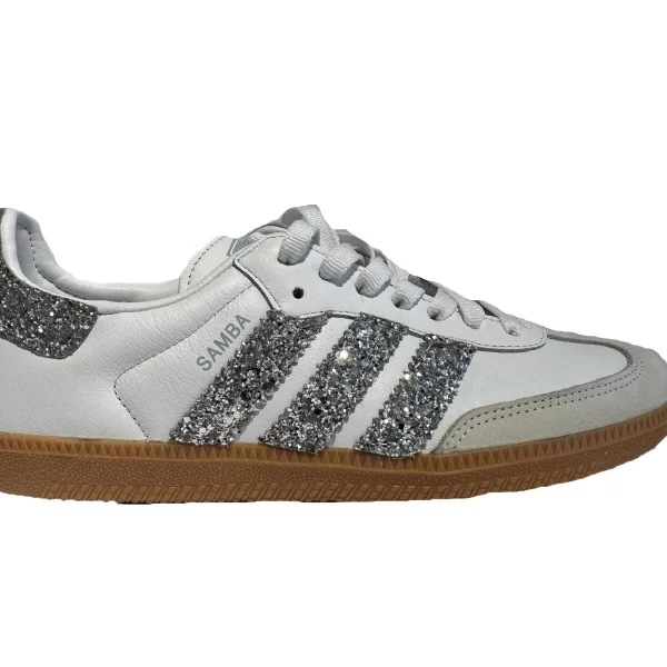 Adidas Samba Seddys Glitter Silver Sneakers Ασημί