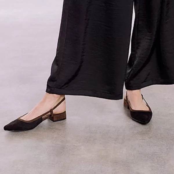 Παπούτσια ίσια με σουέντ όψη SQ1697.A027+1