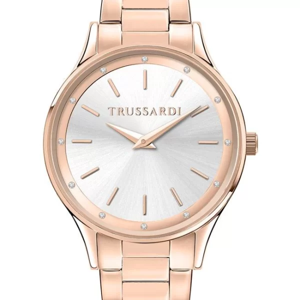 TRUSSARDI T-Star Crystals - R2453152510, Rose Gold case with Stainless Steel Bracelet