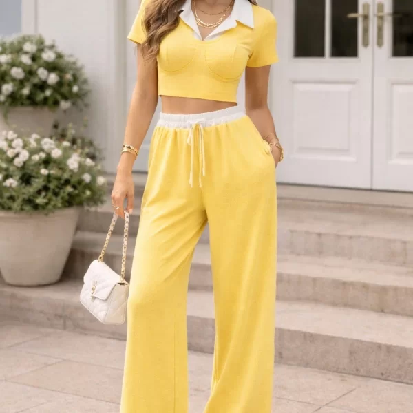ΣΕΤ ΤΟΠ & ΠΑΝΤΕΛΟΝΑ Κίτρινο