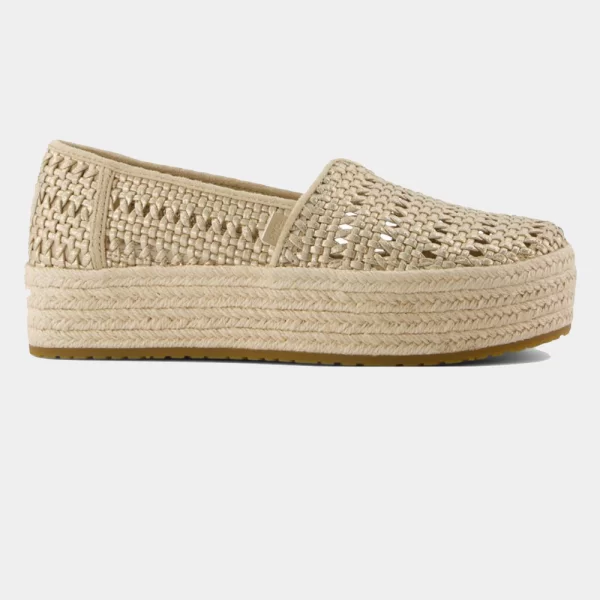 TOMS CHA METL LTHR BASKET WM VALCIA ESP 10021921-GOLD Biege