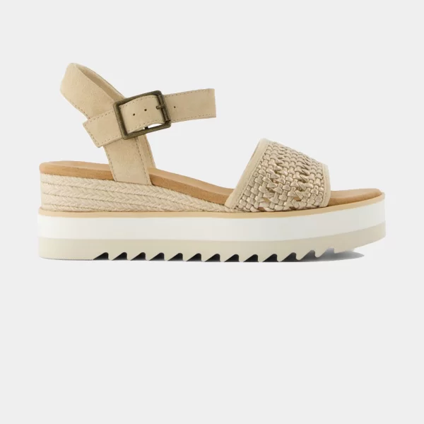 TOMS CHA MET LTHR BASKET WM DIANA SAND 10021959-GOLD Biege