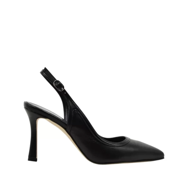 Γυναικείες γόβες Makis Fardoulis 749-119 μαύρο δέρμα