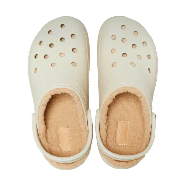 Crocs γυναικεία clogs με επένδυση από faux γούνα 