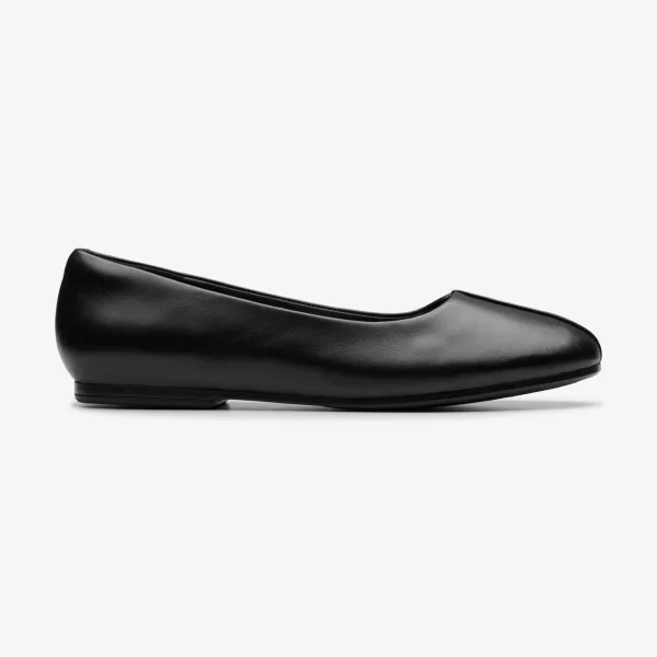 Clarks γυναικείες δερμάτινες μπαλαρίνες ''Livia Lily'' - 26183054 Μαύρο