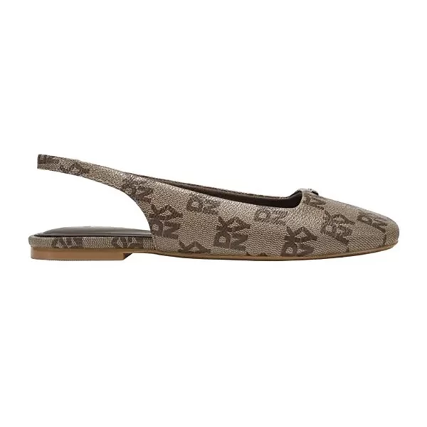 DKNY γυναικείες μπαλαρίνες Slingback με all-over logo print 