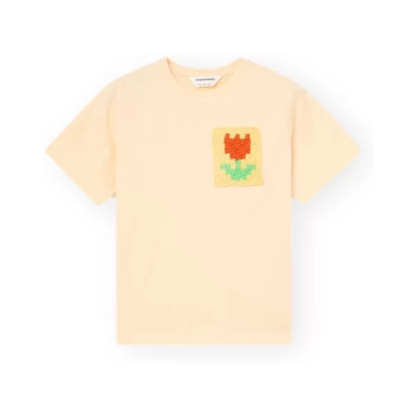 T-shirt με κοντά μανίκια Compania Fantastica COMPAÑIA FANTÁSTICA T-Shirt 11036 - Light Yellow