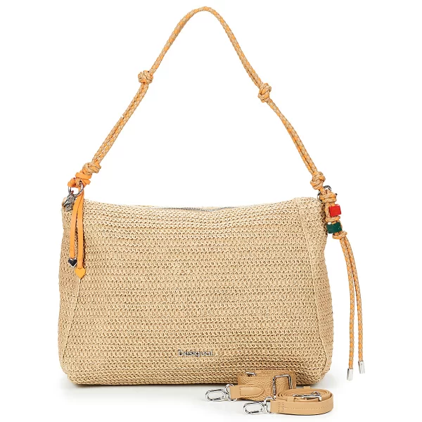 Τσάντες ώμου Desigual BAG HALF LOGO RAFFIA LEIRIA
