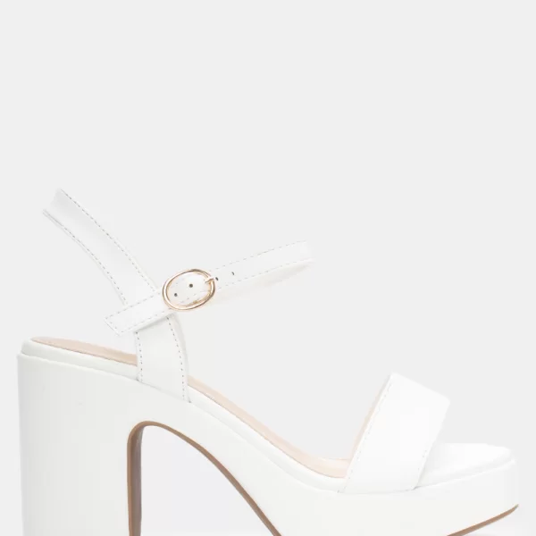 Πλατφόρμες με Μπαρέτα - Λευκό