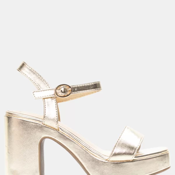 Πλατφόρμες με Μπαρέτα - Χρυσό