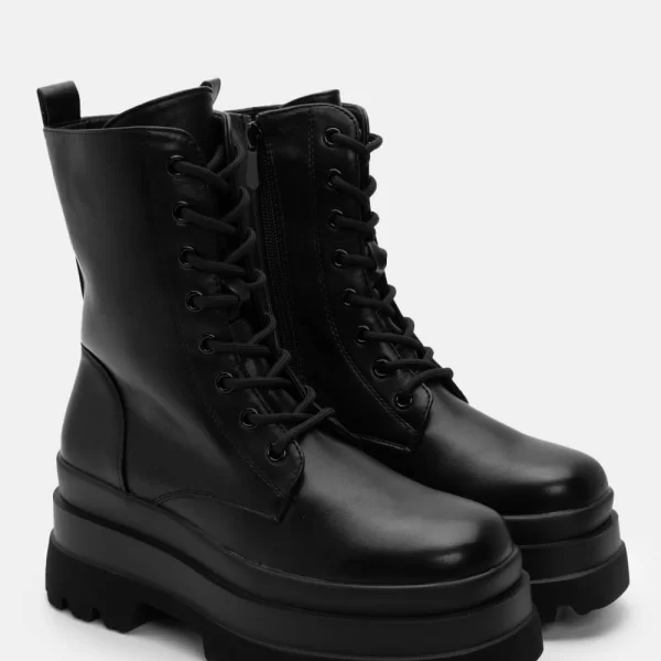 Αρβυλάκια Δίσολα με Φερμουάρ - Μαύρο