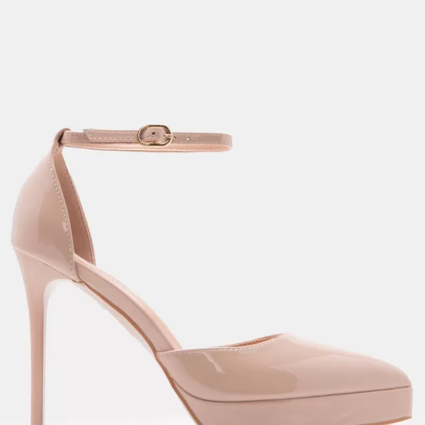 Γόβες με Μπαρέτα & Φιάπα - Μπεζ