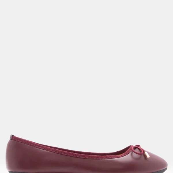 Μπαλαρίνες με Διακοσμητικό Φιόγκο - Μπορντό