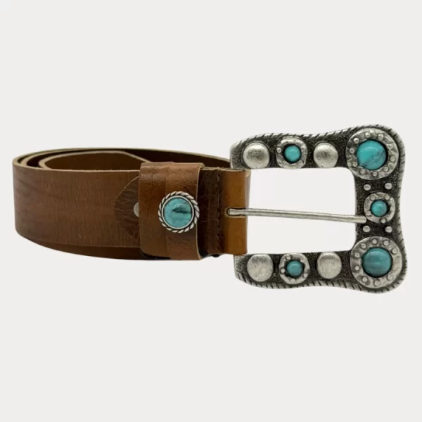 ΖΩΝΗ NINO VENTURI LEATHER BROWN NINO VENTURI