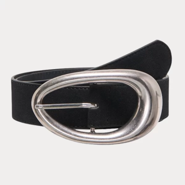 ΖΩΝΗ ONLY DIDO STATEMENT BUCKLE JEANS BELT BLACK ONLY